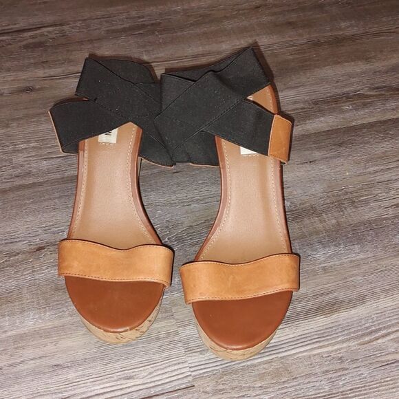 Steve Madden Ropper summer night out kork  platform wedges  Sz 10 - Picture 2 of 6